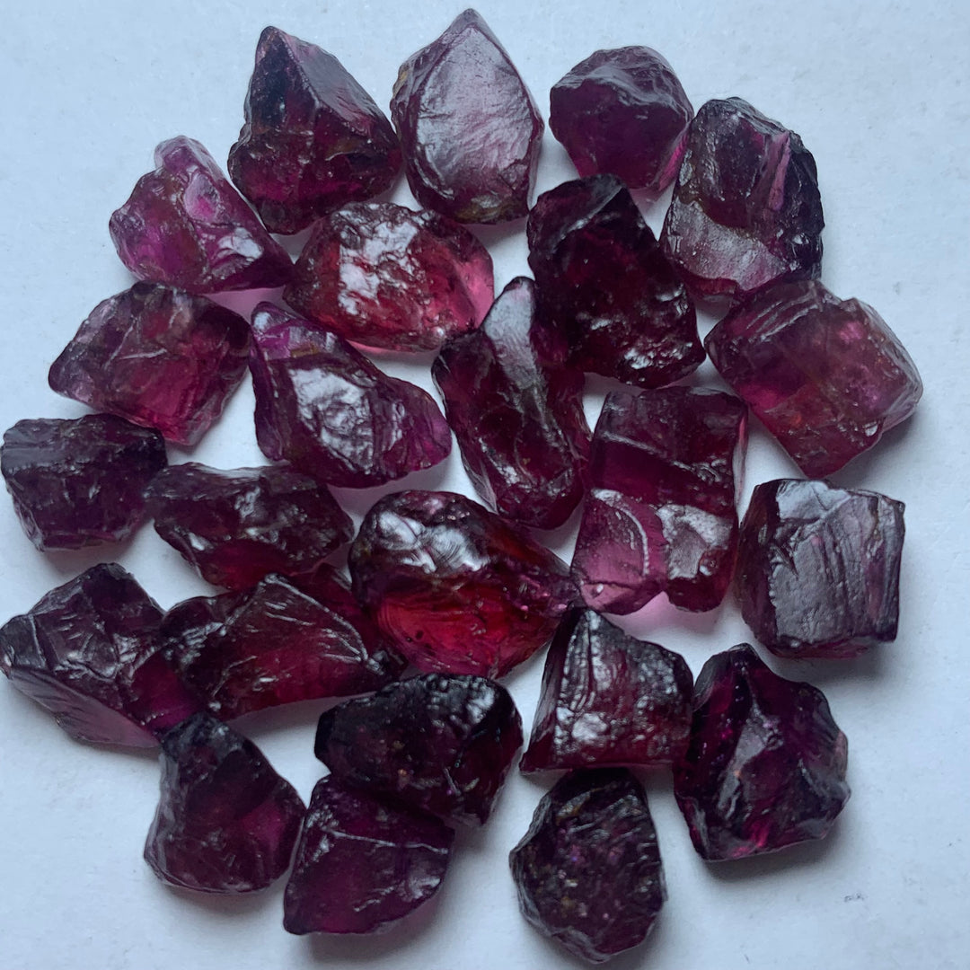Rhodolite Garnets Rough Lot