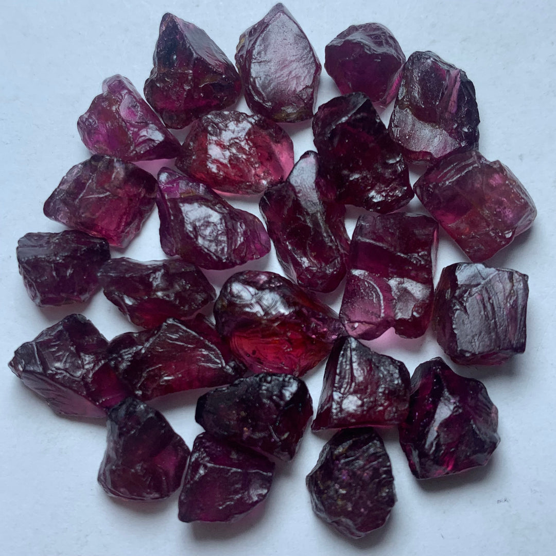 Rhodolite Garnets Rough Lot