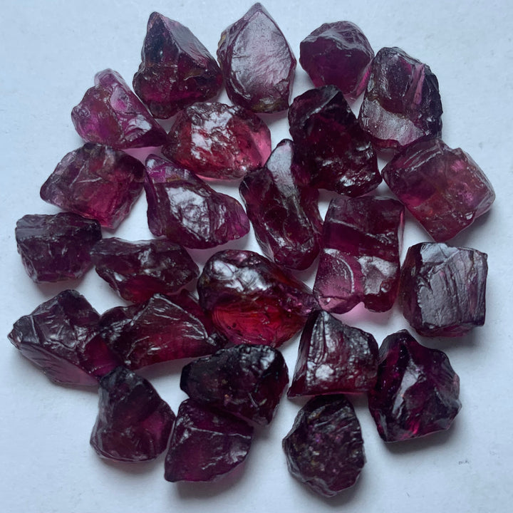 Rhodolite Garnets Rough Lot
