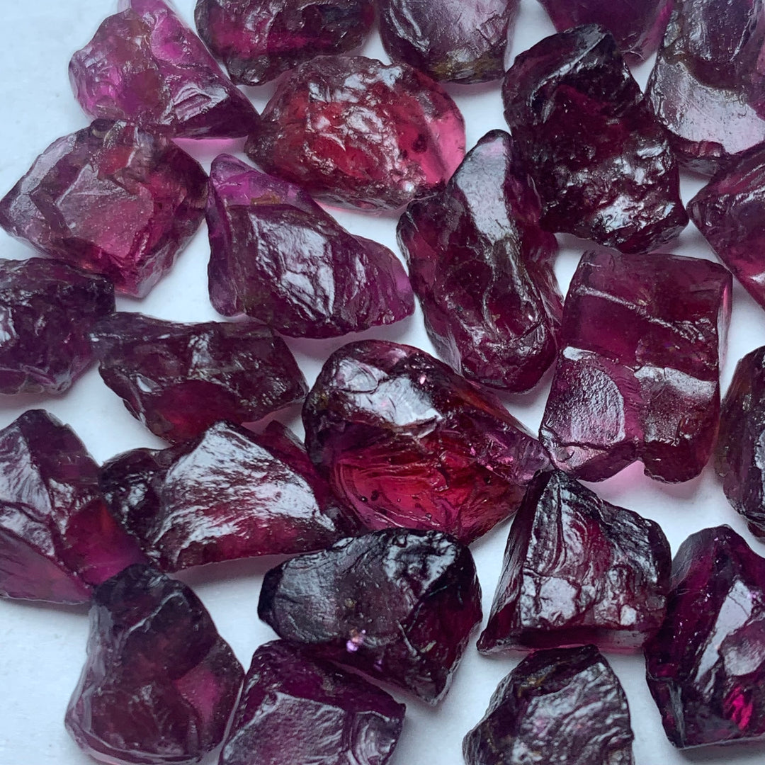 Rhodolite Garnets Rough Lot