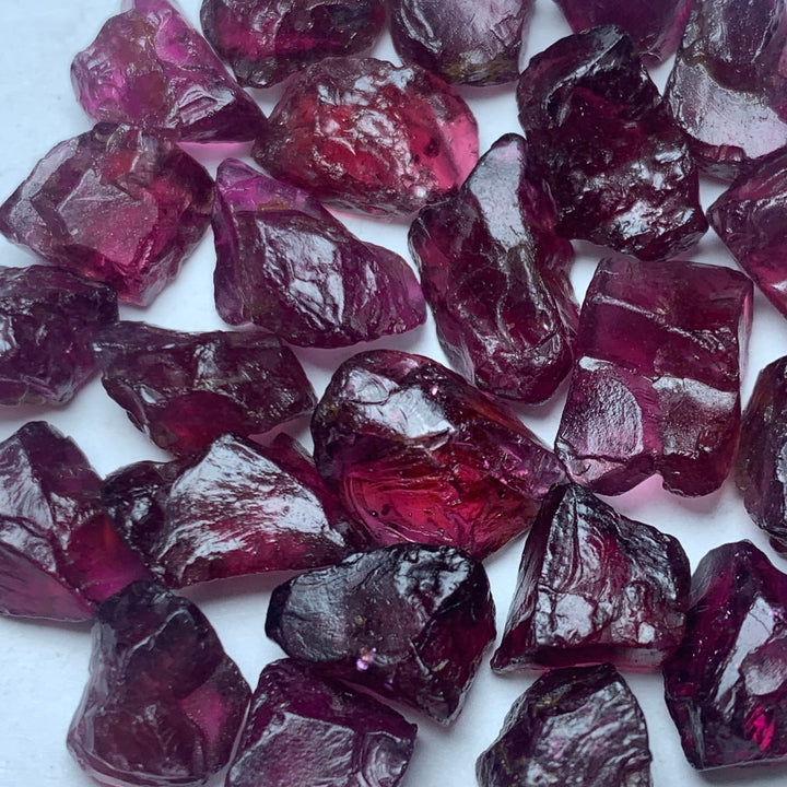 Rhodolite Garnets Rough Lot