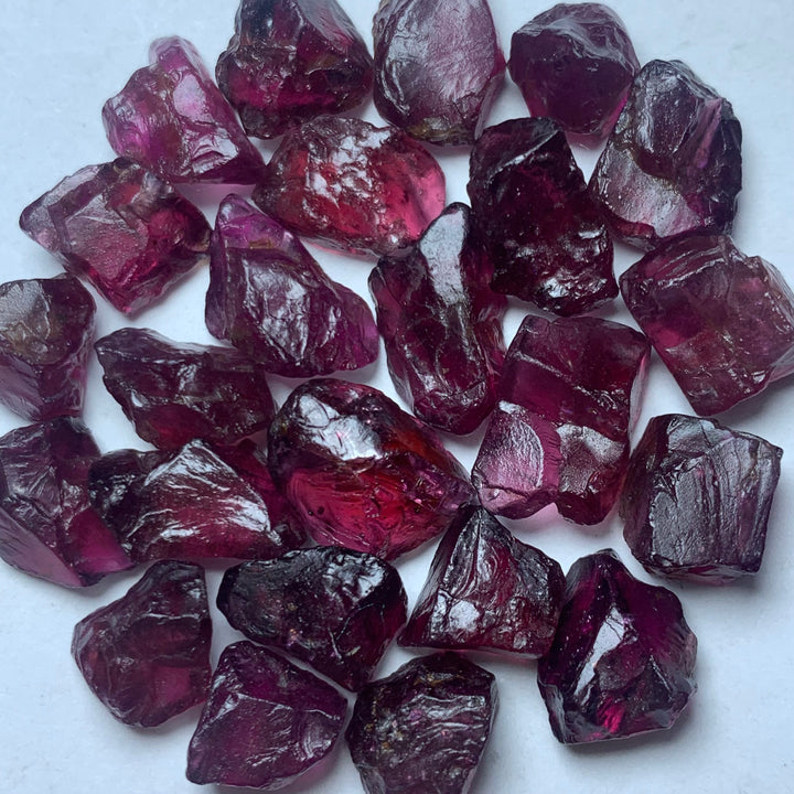 Rhodolite Garnets Rough Lot