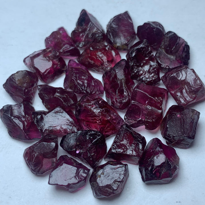 Rhodolite Garnets Rough Lot