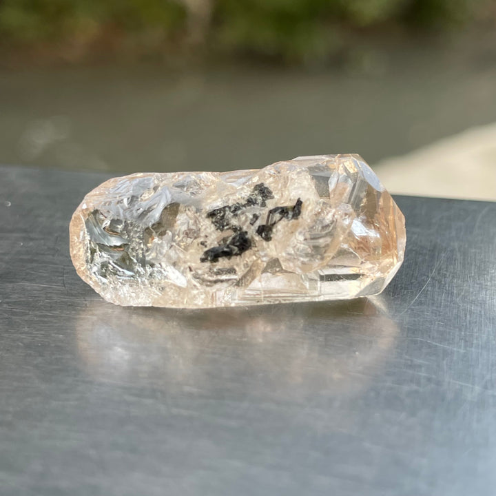 Natural Imperial Topaz Crystal – Perfect Termination, Glassy Texture, Unique Shape – Skardu, Pakistan – Untreated & Unheated