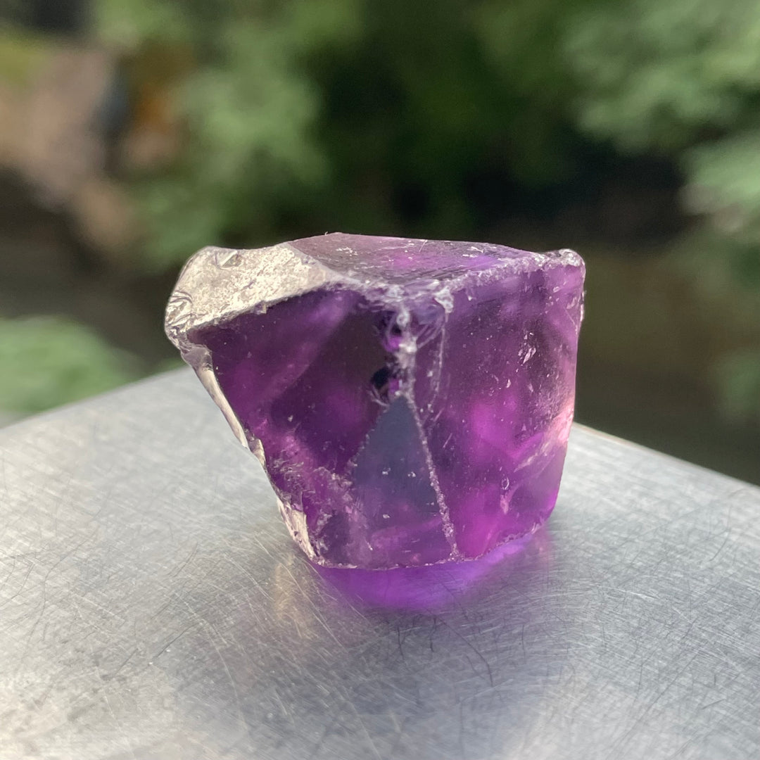 Facet Grade Rough Amethyst – Deep Purple, Partly Included – Multiple Clean Stones – Natural from Brazil