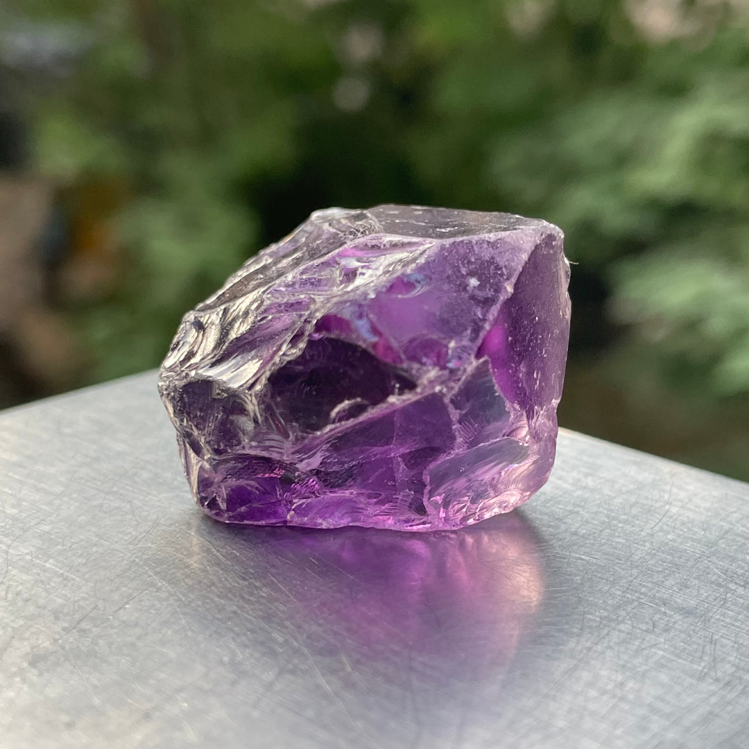 Facet Grade Rough Amethyst – Deep Purple, Partly Included – Multiple Clean Stones – Natural from Brazil