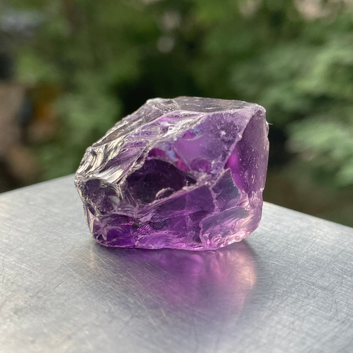 Facet Grade Rough Amethyst – Deep Purple, Partly Included – Multiple Clean Stones – Natural from Brazil