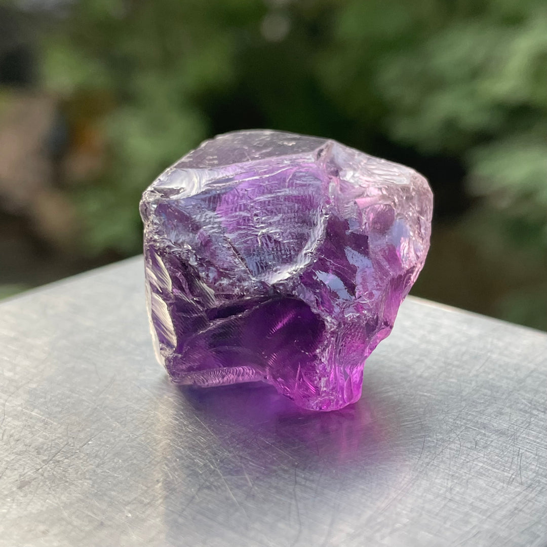 Facet Grade Rough Amethyst – Deep Purple, Partly Included – Multiple Clean Stones – Natural from Brazil