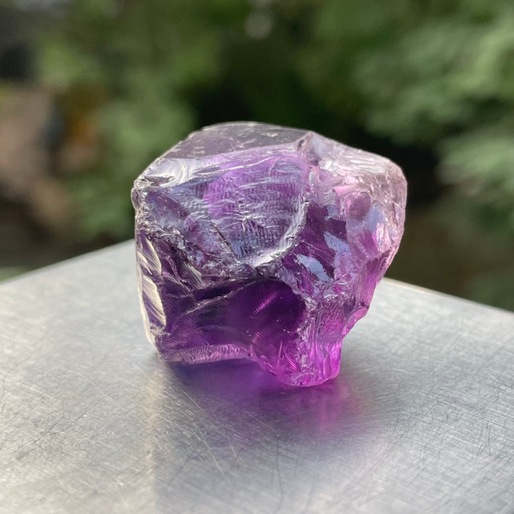 Facet Grade Rough Amethyst – Deep Purple, Partly Included – Multiple Clean Stones – Natural from Brazil