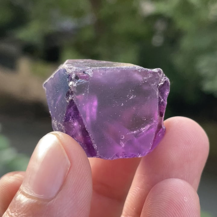 Facet Grade Rough Amethyst – Deep Purple, Partly Included – Multiple Clean Stones – Natural from Brazil