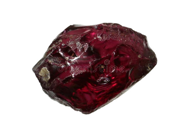 Rough garnet stone