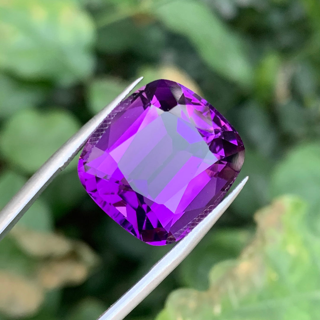 Amethyst Cushion Cut 20 Carats