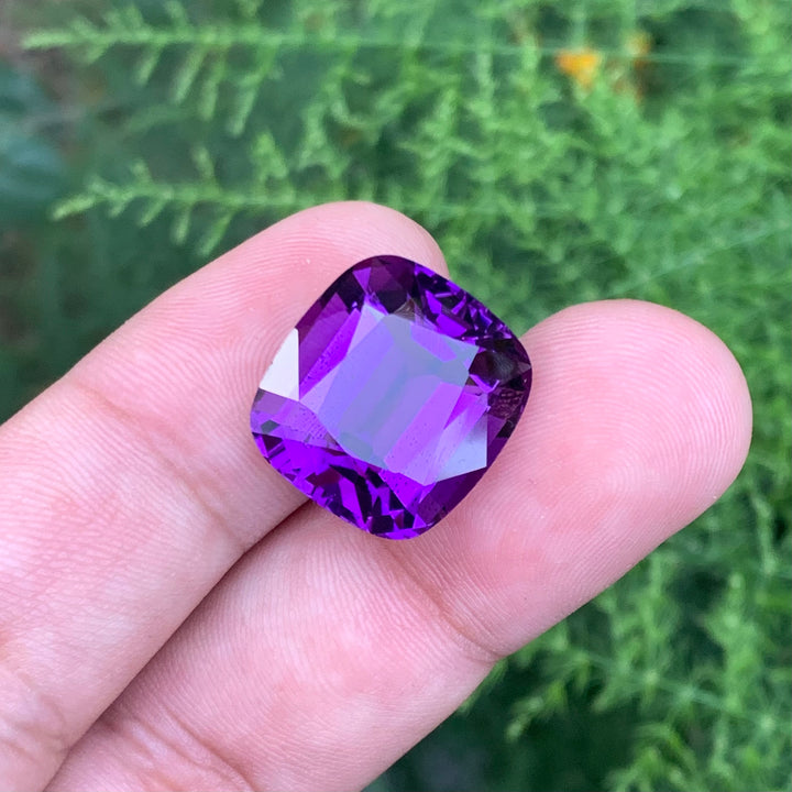 Amethyst Cushion Cut 20 Carats