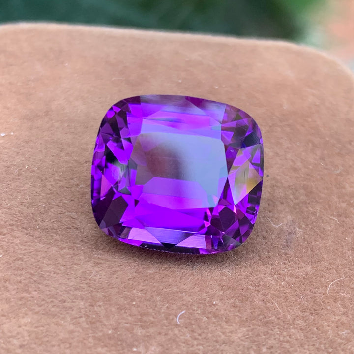 Amethyst Cushion Cut 20 Carats