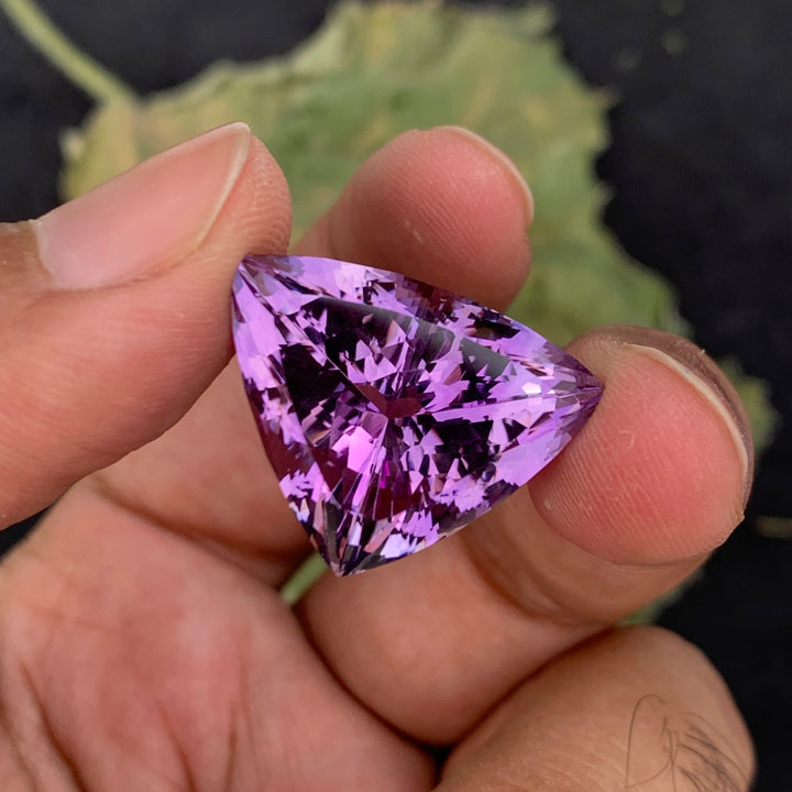 29.60 Carats Faceted Natural Fancy Cut Amethyst