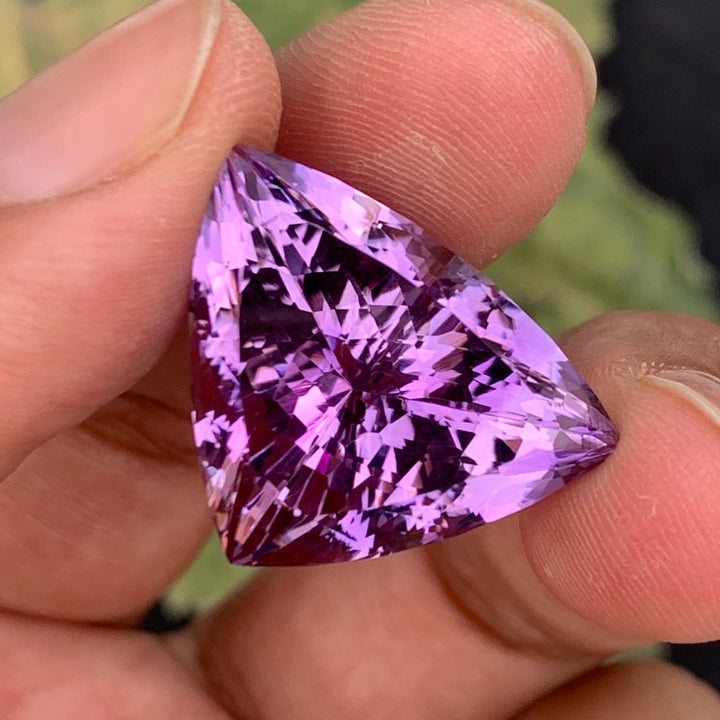 29.60 Carats Faceted Natural Fancy Cut Amethyst