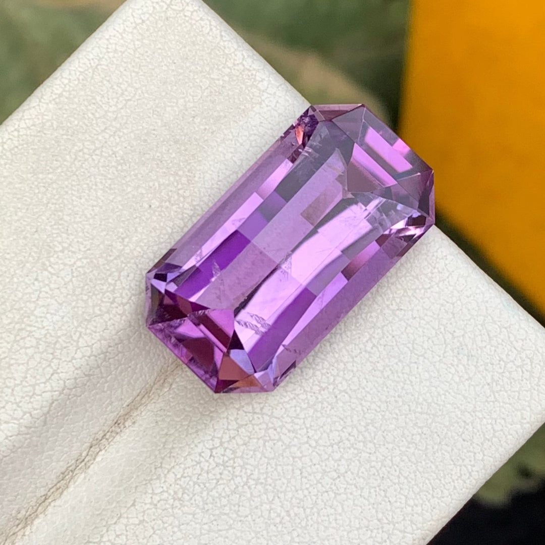 15.30 Carats Faceted Natural Pixel Cut Amethyst