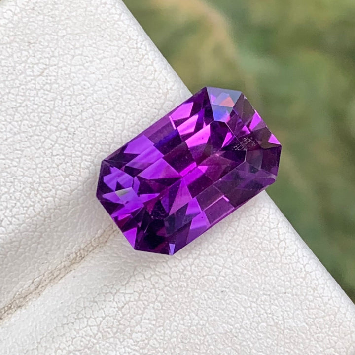 7.75 Carats Faceted Natural Fancy Cut Amethyst