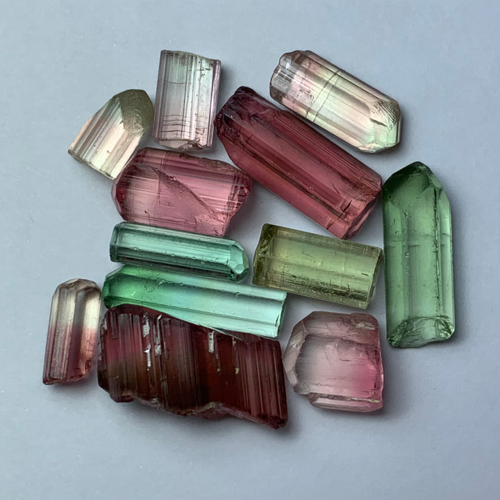 10 Grams Facet Rough Mix Tourmalines Parcel