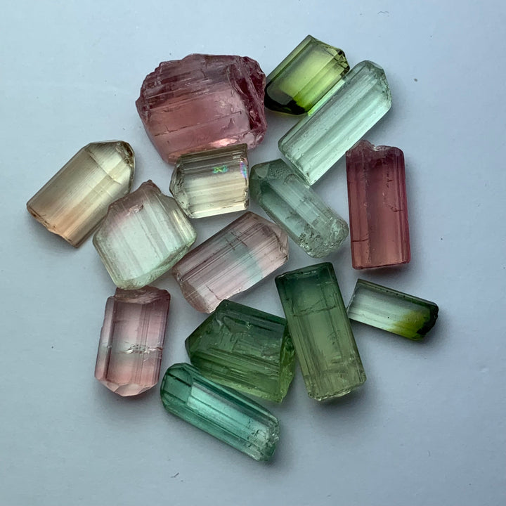 10.67 Grams Facet Rough Mix Colors Tourmaline Parcel