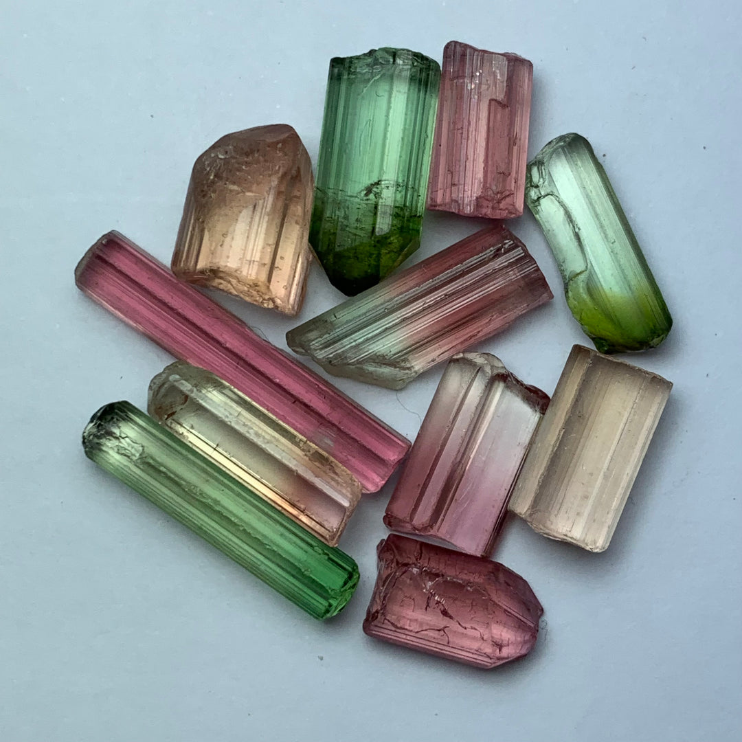 10.27 Grams Facet Rough Mix Colors Tourmaline Parcel