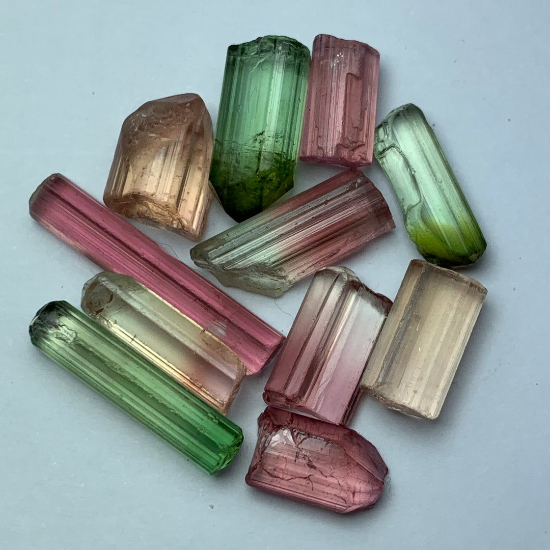 10.27 Grams Facet Rough Mix Colors Tourmaline Parcel