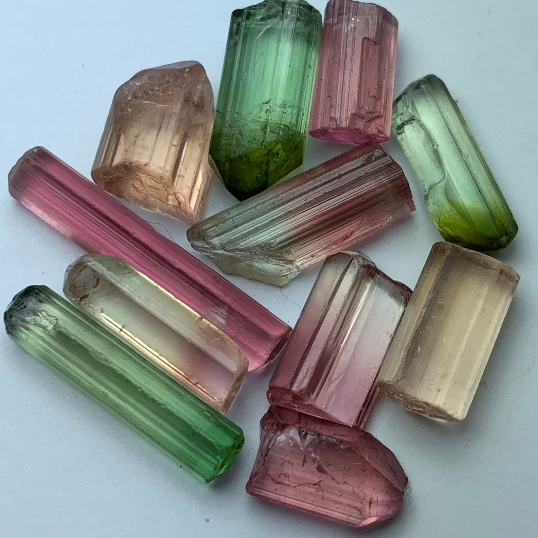 10.27 Grams Facet Rough Mix Colors Tourmaline Parcel