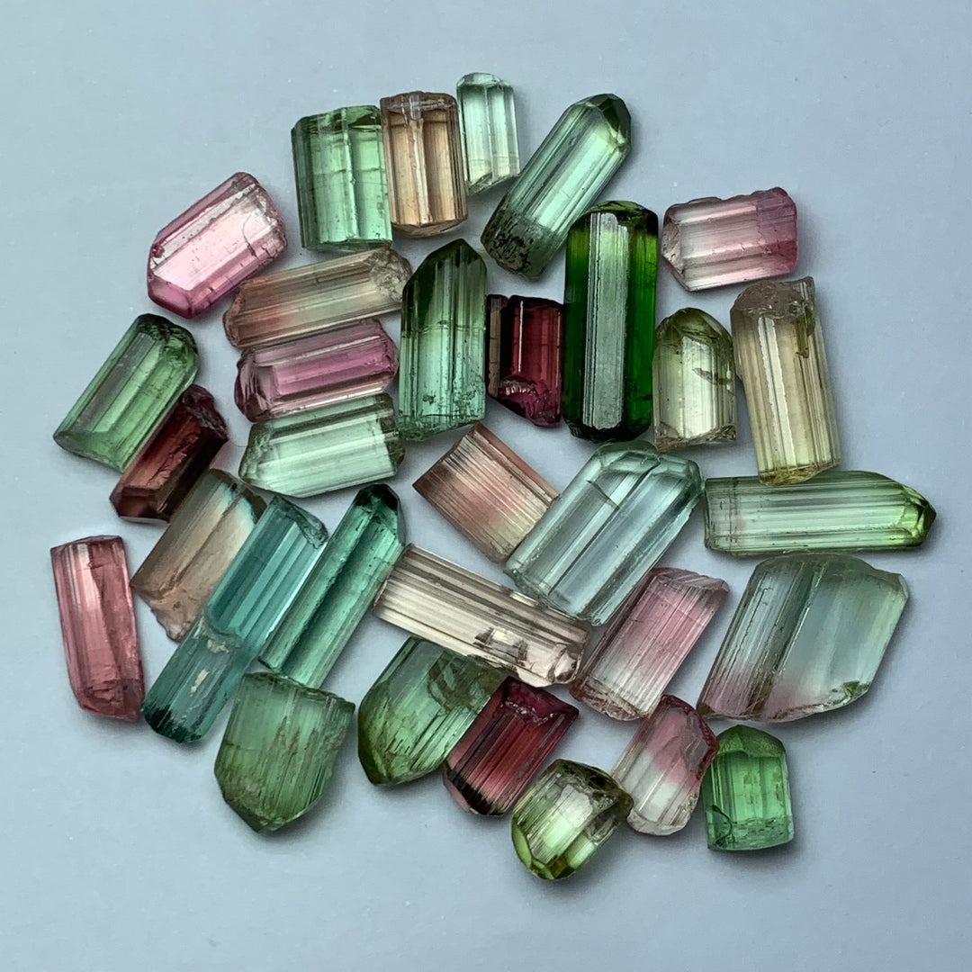 20.49 Grams Facet Rough Mix Colors Tourmaline Parcel