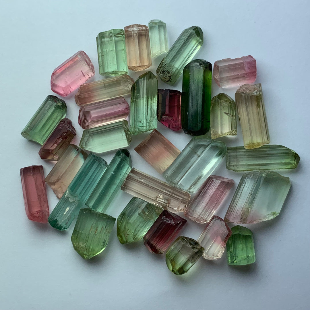 20.49 Grams Facet Rough Mix Colors Tourmaline Parcel