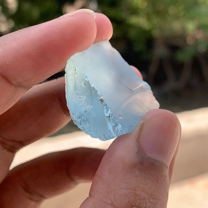 15.76 Grams Facet Rough High Quality Bluish Aquamarine