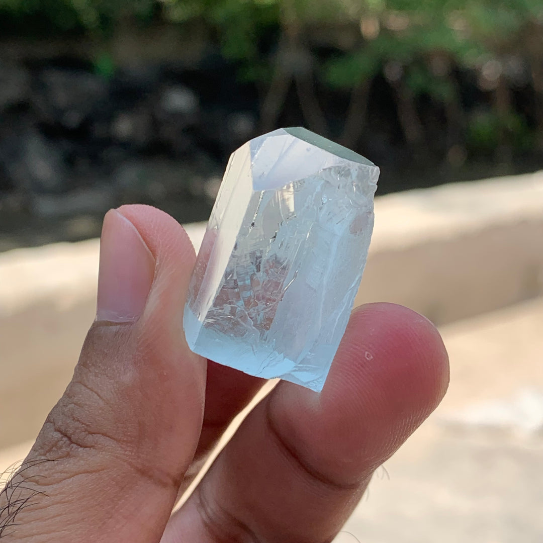 17.90 Grams Facet Rough High Quality Bluish Aquamarine