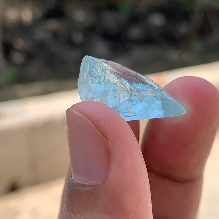 6.47 Grams Facet Rough High Quality Bluish Aquamarine