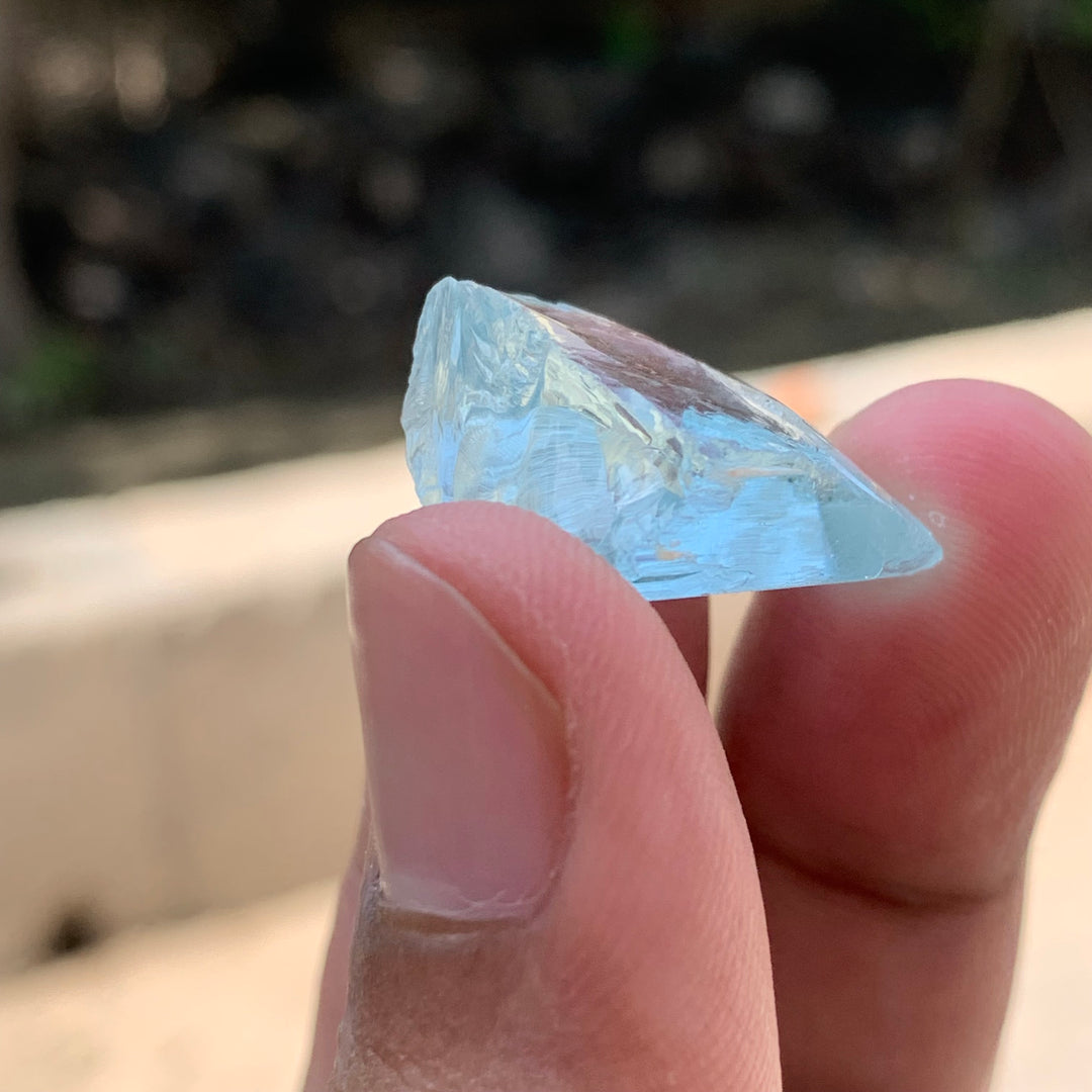 6.47 Grams Facet Rough High Quality Bluish Aquamarine