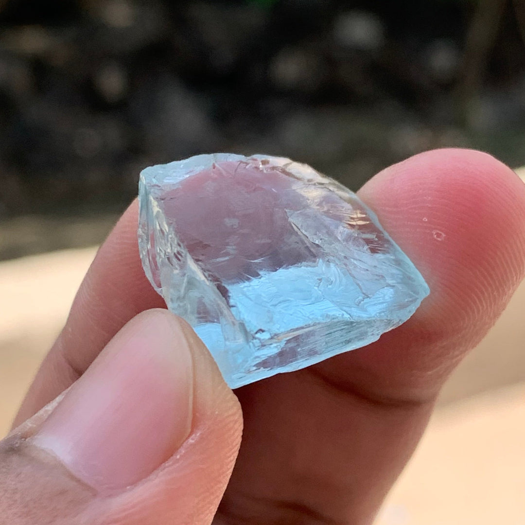 6.47 Grams Facet Rough High Quality Bluish Aquamarine