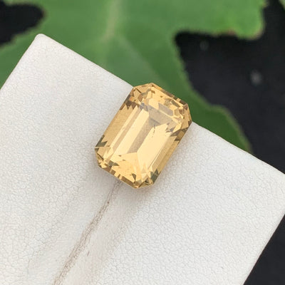 7.25 Carats Faceted Bright Citrine Stone