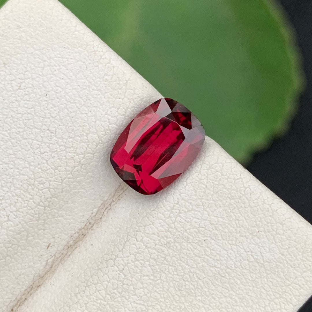 2.5 Carats Faceted Bloodish Red Rhodolite Garnet