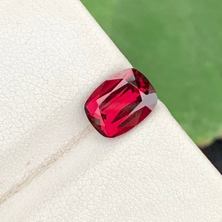 2.5 Carats Faceted Bloodish Red Rhodolite Garnet