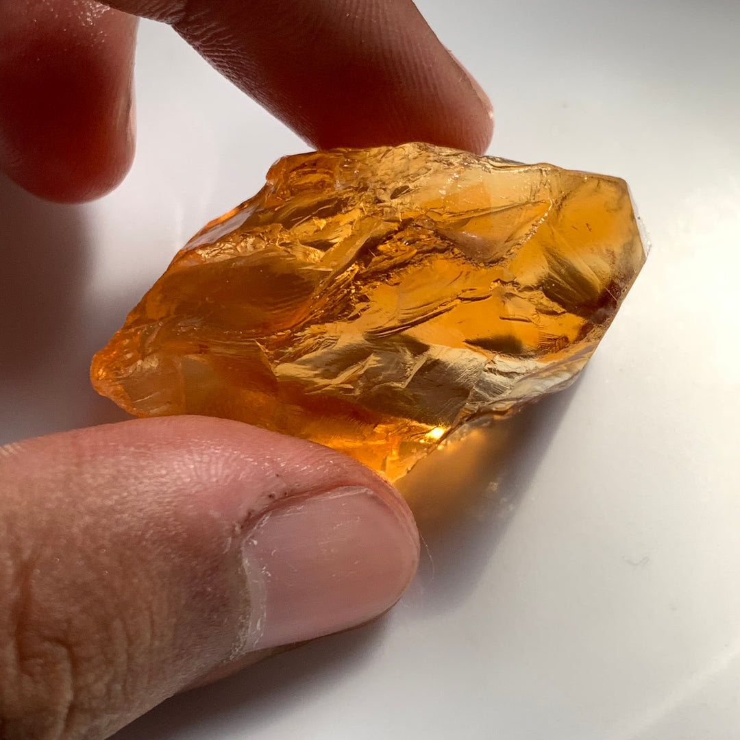 26.80 Grams Facet  Rough Mandarin Citrine