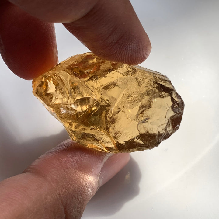 25 Grams Facet Rough Sun Shine Citrine