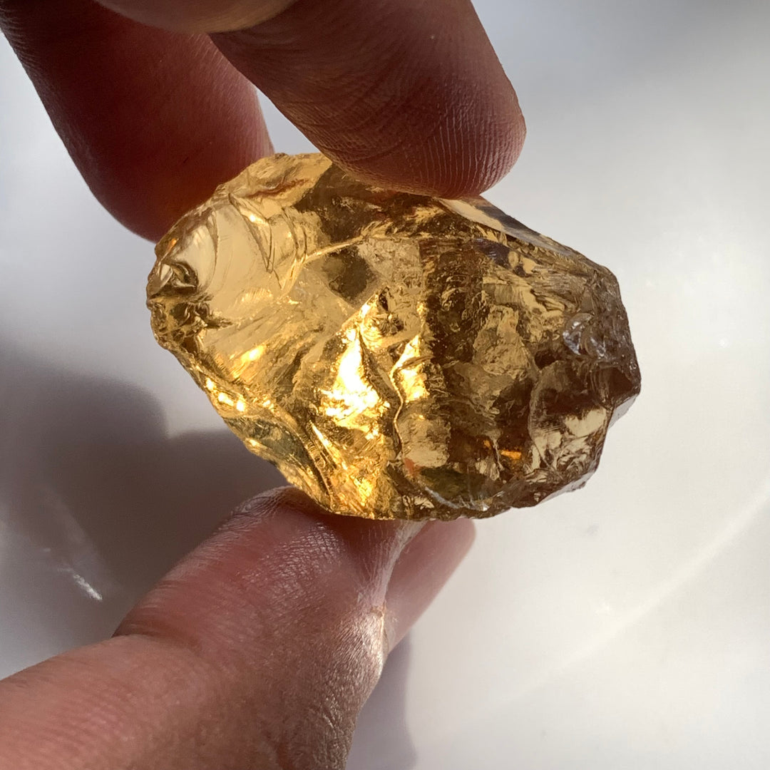 25 Grams Facet Rough Sun Shine Citrine