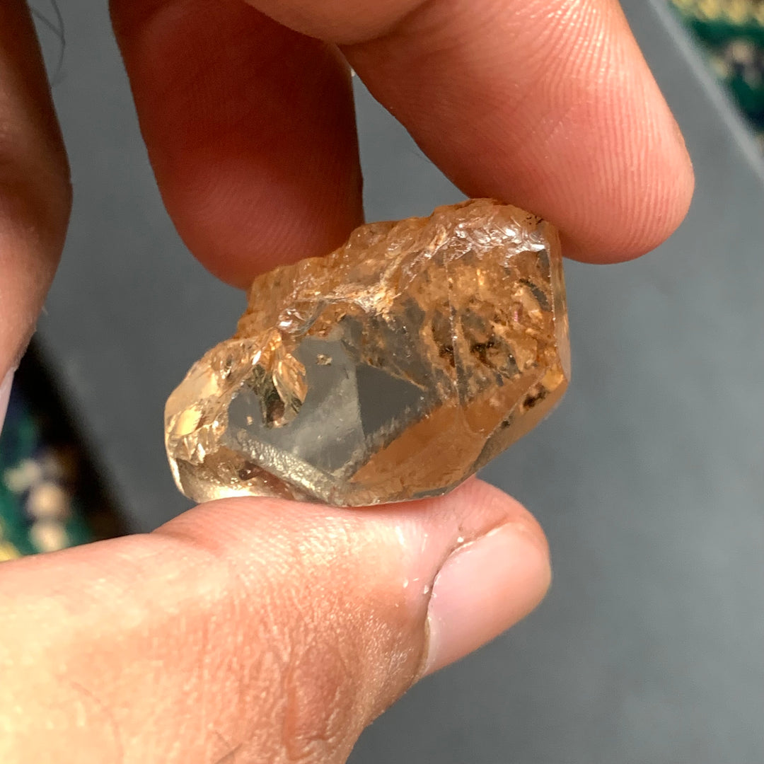 18.82 Grams Facet Rough Golden Topaz