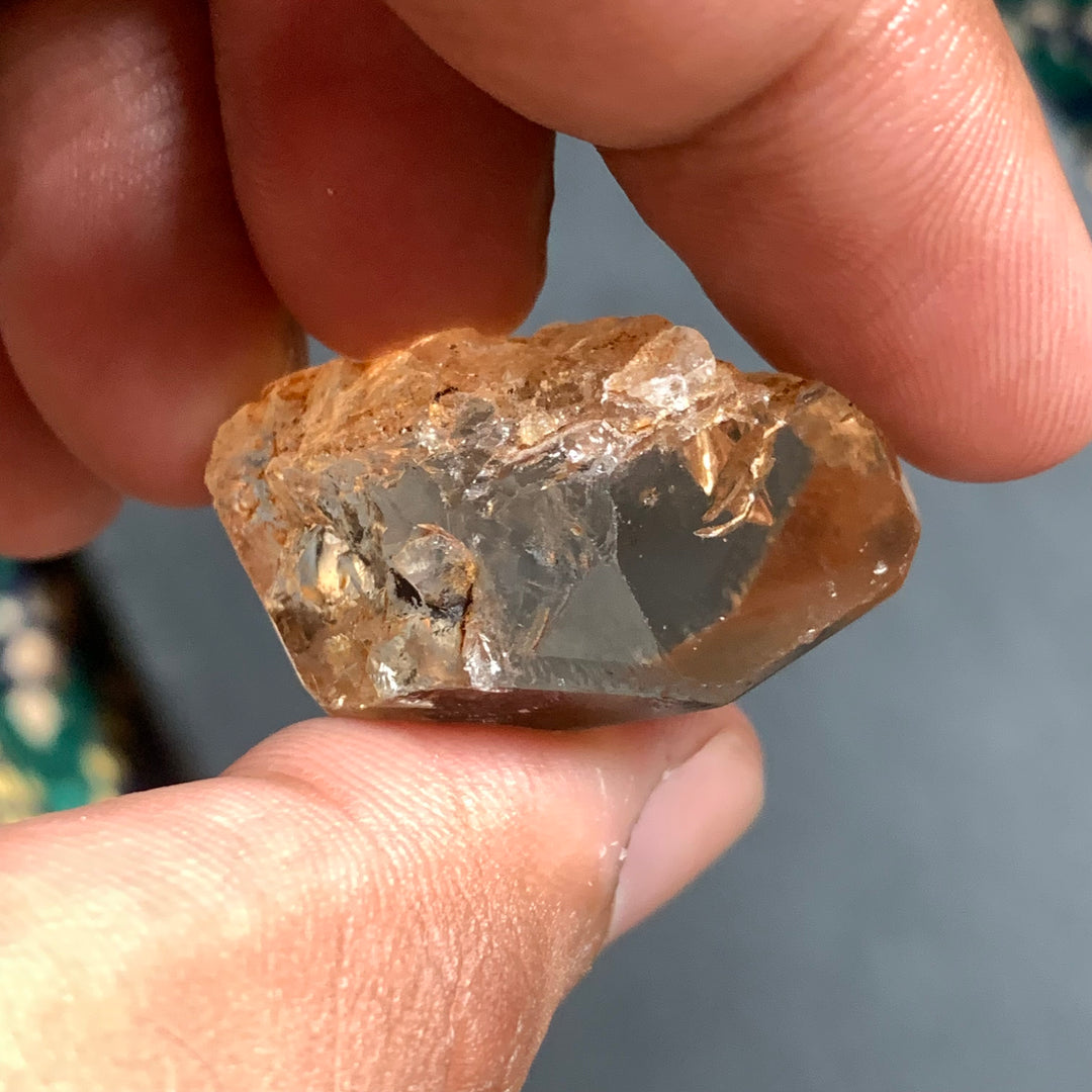 18.82 Grams Facet Rough Golden Topaz