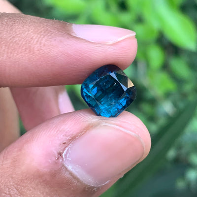 5.05 Carats Faceted Ink Blue Tourmaline