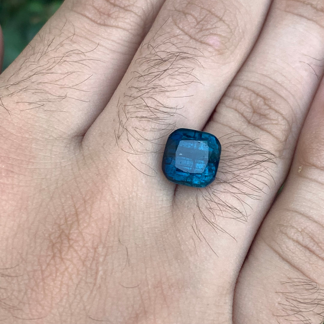 5.05 Carats Faceted Ink Blue Tourmaline