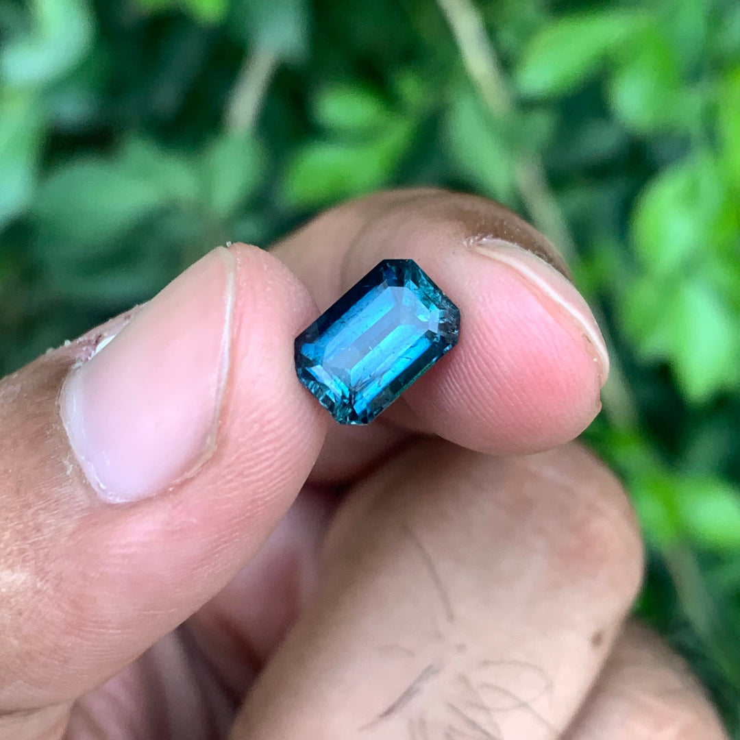 2.45 Carats Faceted Indicolite Tourmaline