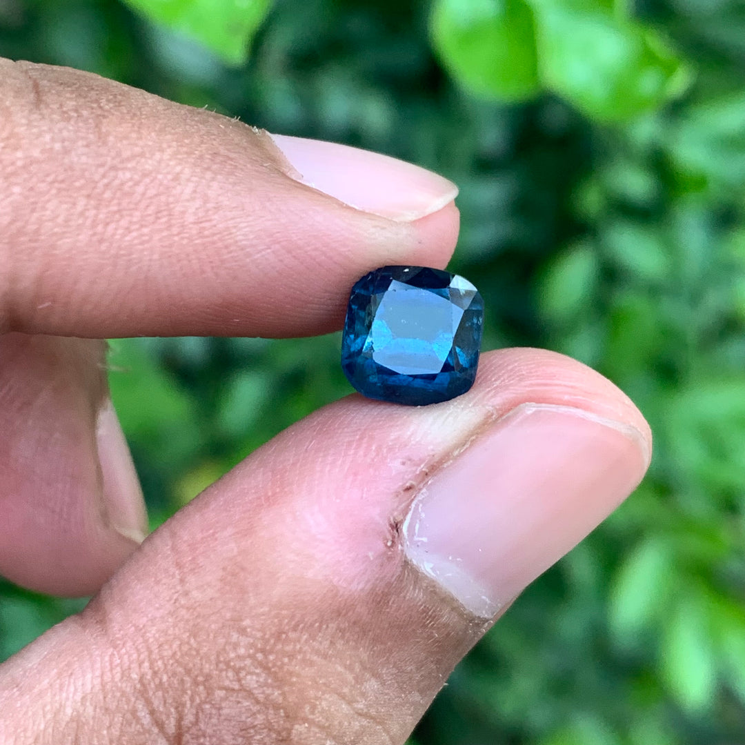 2.85 Carats Faceted Ink Blue Tourmaline