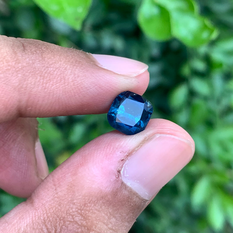 2.85 Carats Faceted Ink Blue Tourmaline