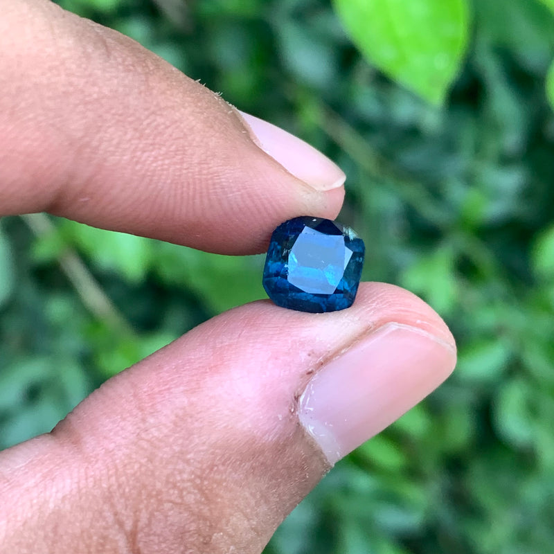 2.85 Carats Faceted Ink Blue Tourmaline