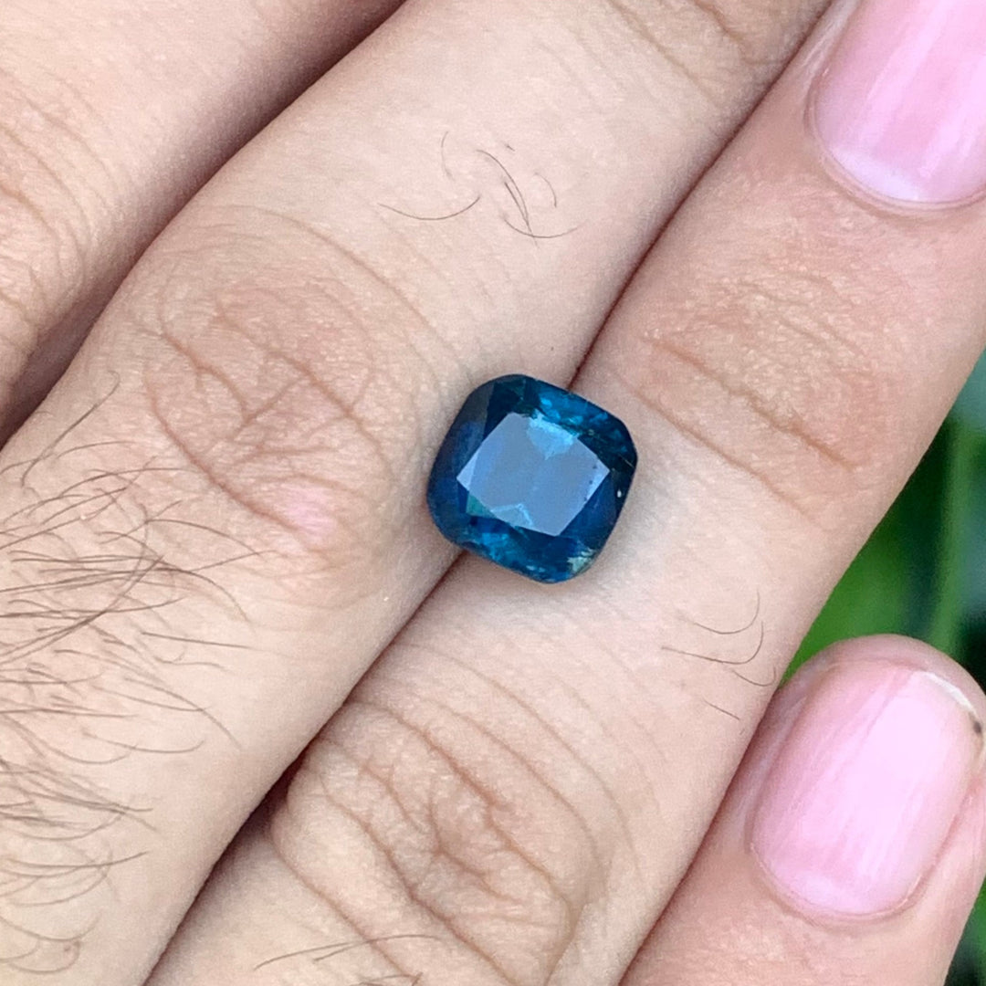 2.85 Carats Faceted Ink Blue Tourmaline