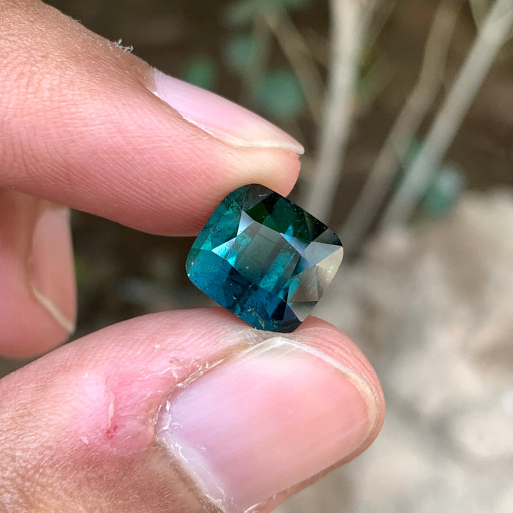 5.40 Carats Faceted Indicolite Tourmaline